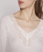 Silk Ribbed V-neck T-shirt TCN