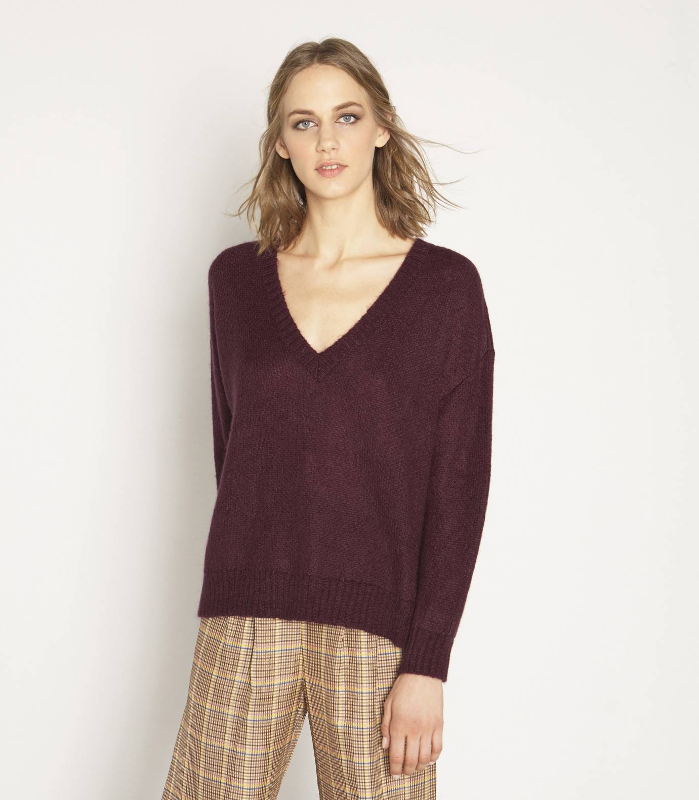 Oversize tricot mohair jersey - TCN